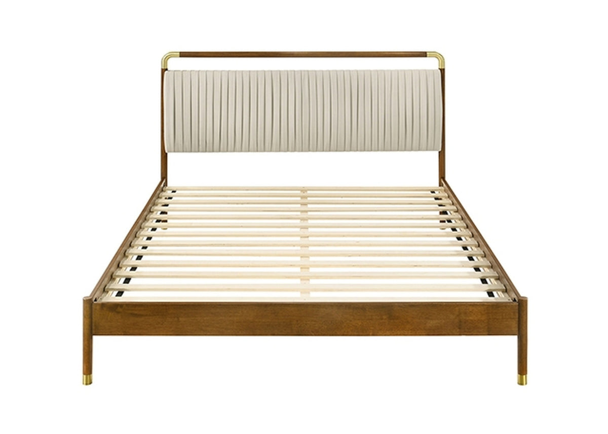 Bardot Walnut Queen Bed - Ornate Home