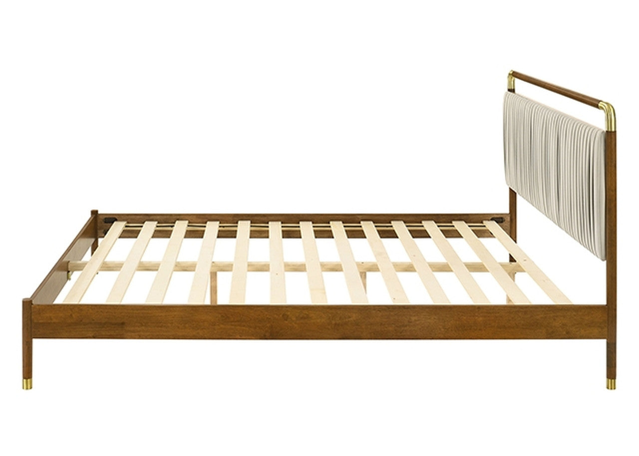 Bardot Walnut E.King Bed - Ornate Home