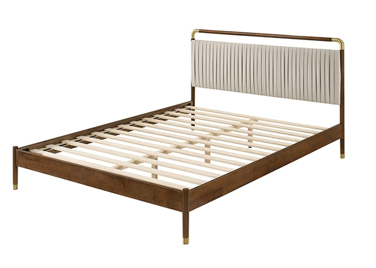 Bardot Walnut E.King Bed - Ornate Home