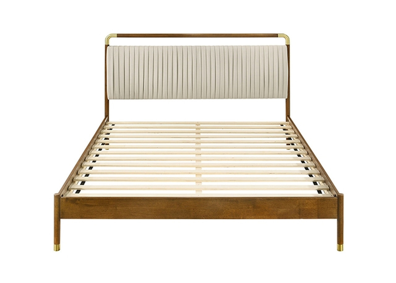 Bardot Walnut Queen Bed - Ornate Home