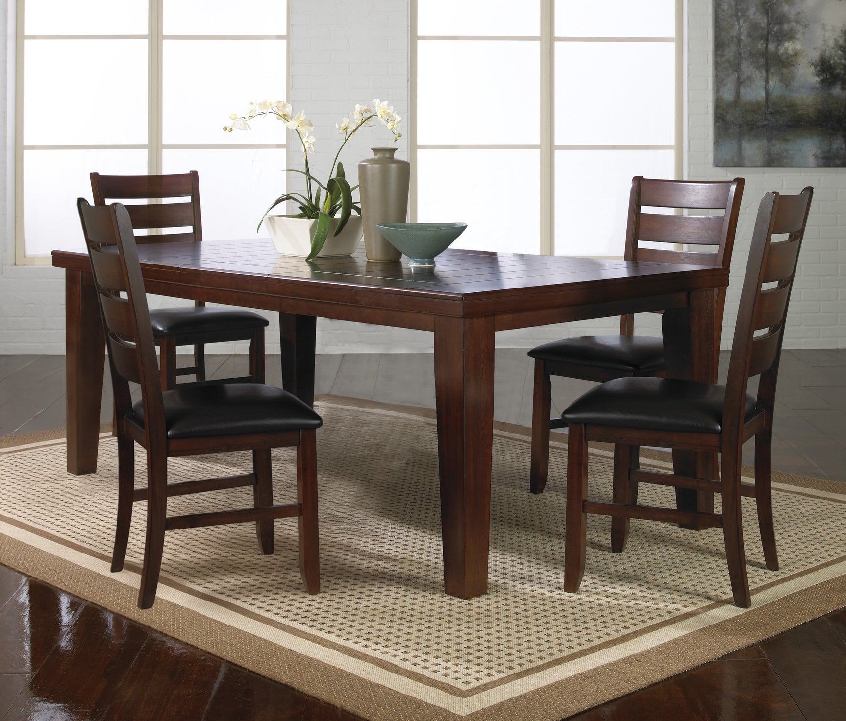 Bardstown Cherry Brown Extendable Dining Table - Ornate Home