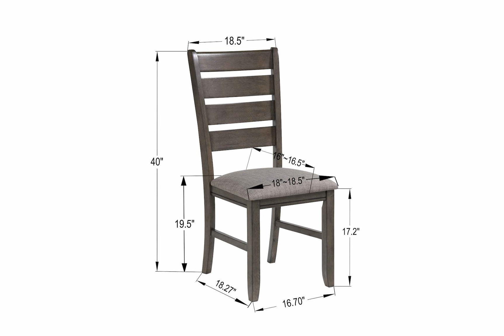 Bardstown Gray Dining Chair (Set of 2) - Ornate Home