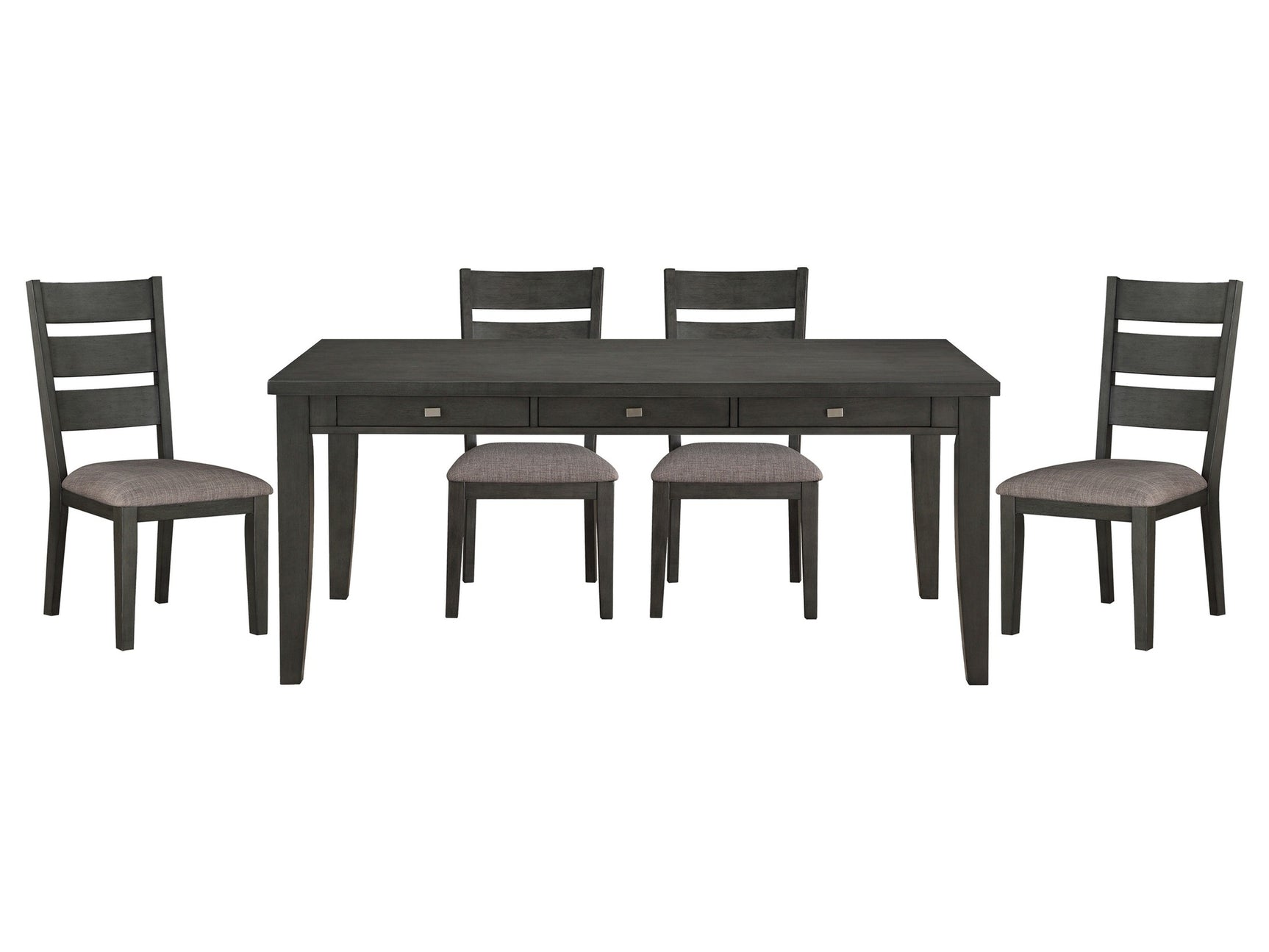 Baresford Gray 5-piece Dinig Table Set - Ornate Home