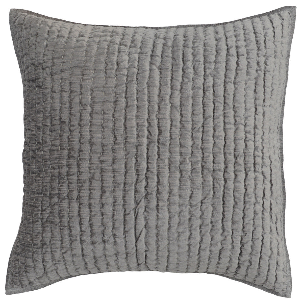 Bari Gray Velvet Quilt Collection - Ornate Home