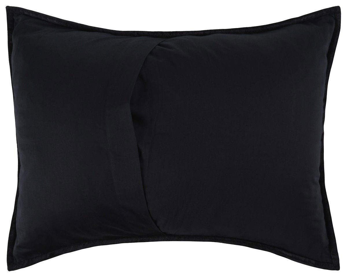 Bari Onyx Velvet Quilt Collection - Ornate Home