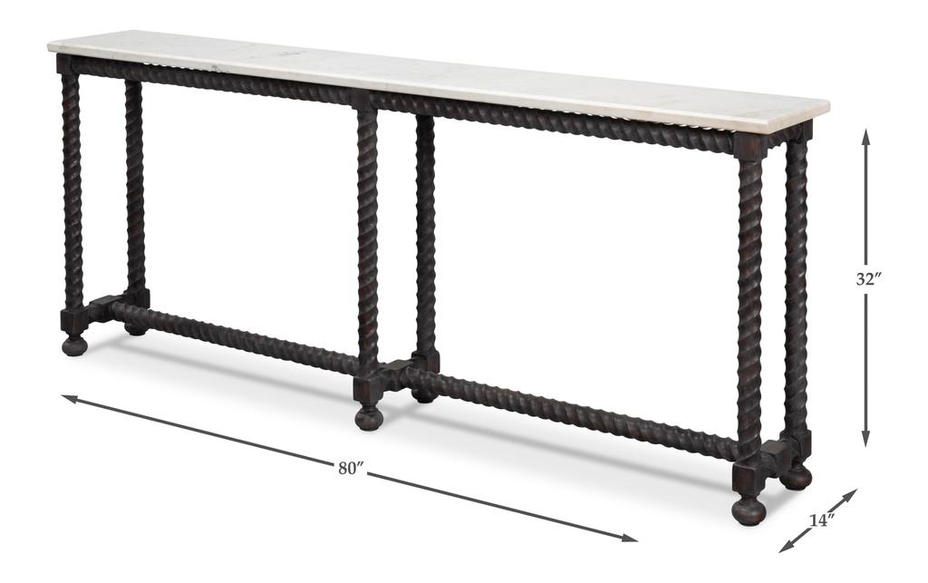 Barley Brown Console Table - Ornate Home