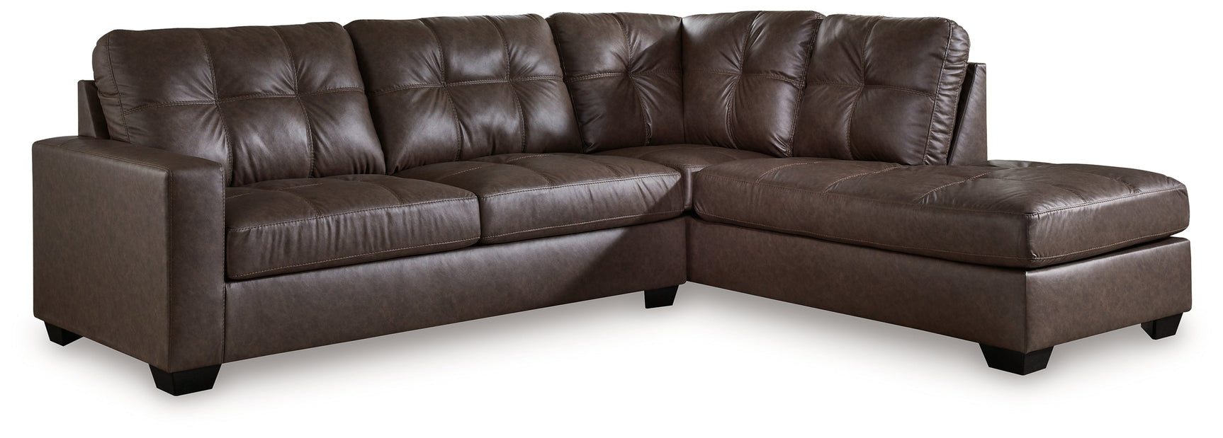 Barlin Mills Umber 2-Piece Sectional with RAF Chaise - Ornate Home