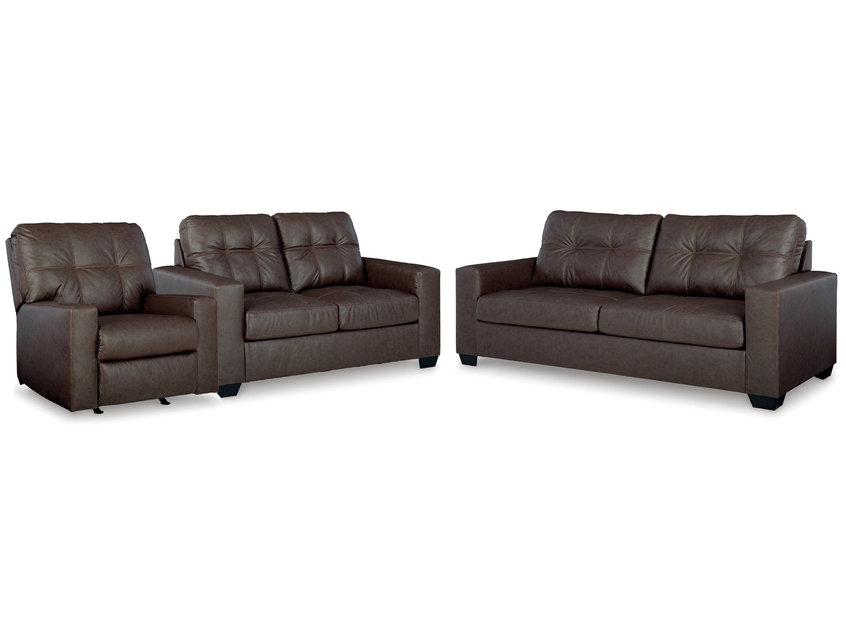 Barlin Mills Umber Sofa & Loveseat & Recliner - Ornate Home