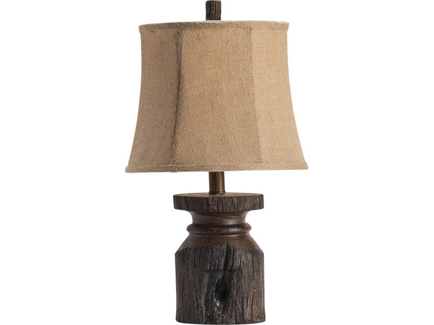 Barn Post Brown Accent Lamp (Set of 4) - Ornate Home