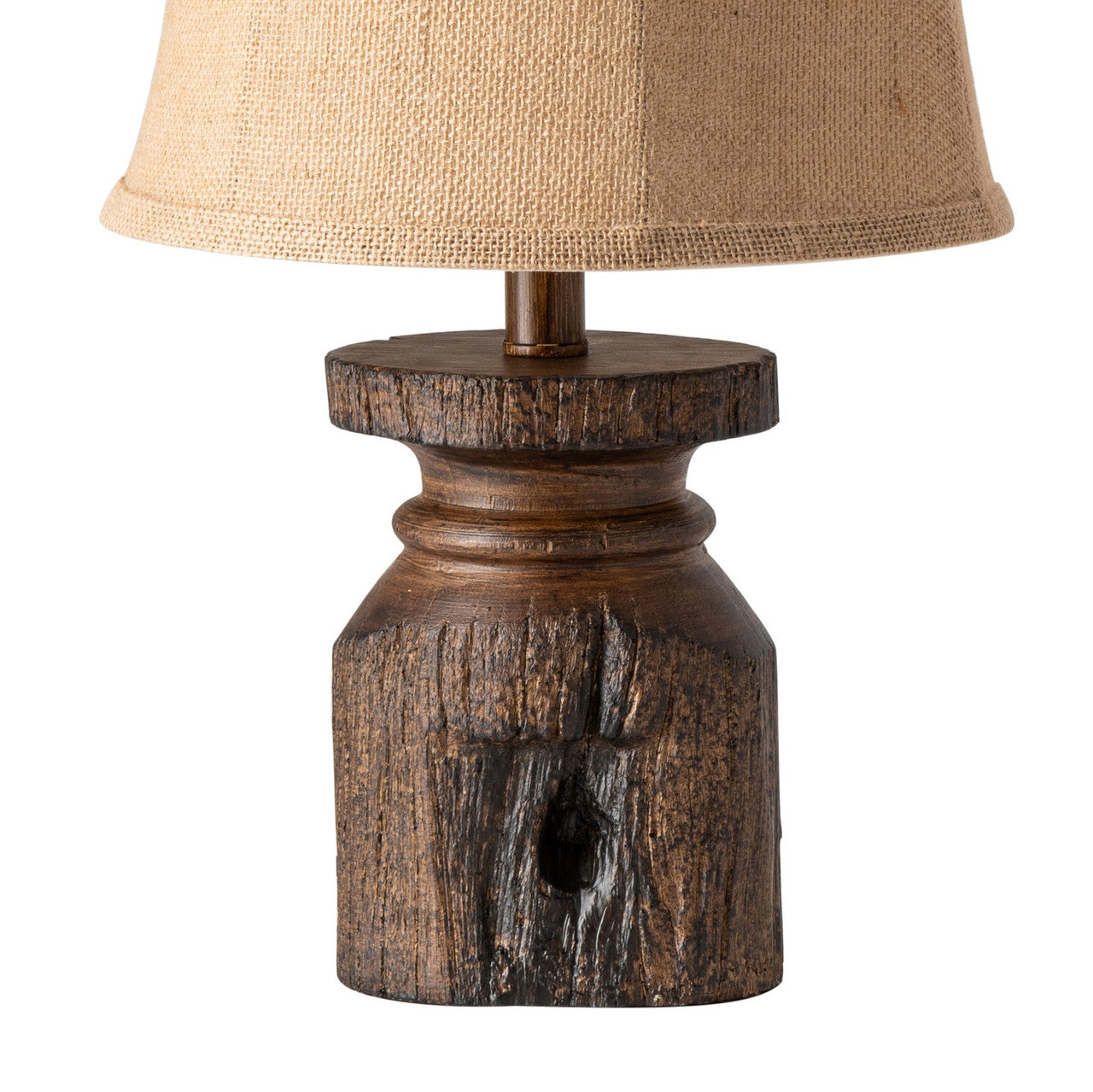 Barn Post Brown Accent Lamp (Set of 4) - Ornate Home