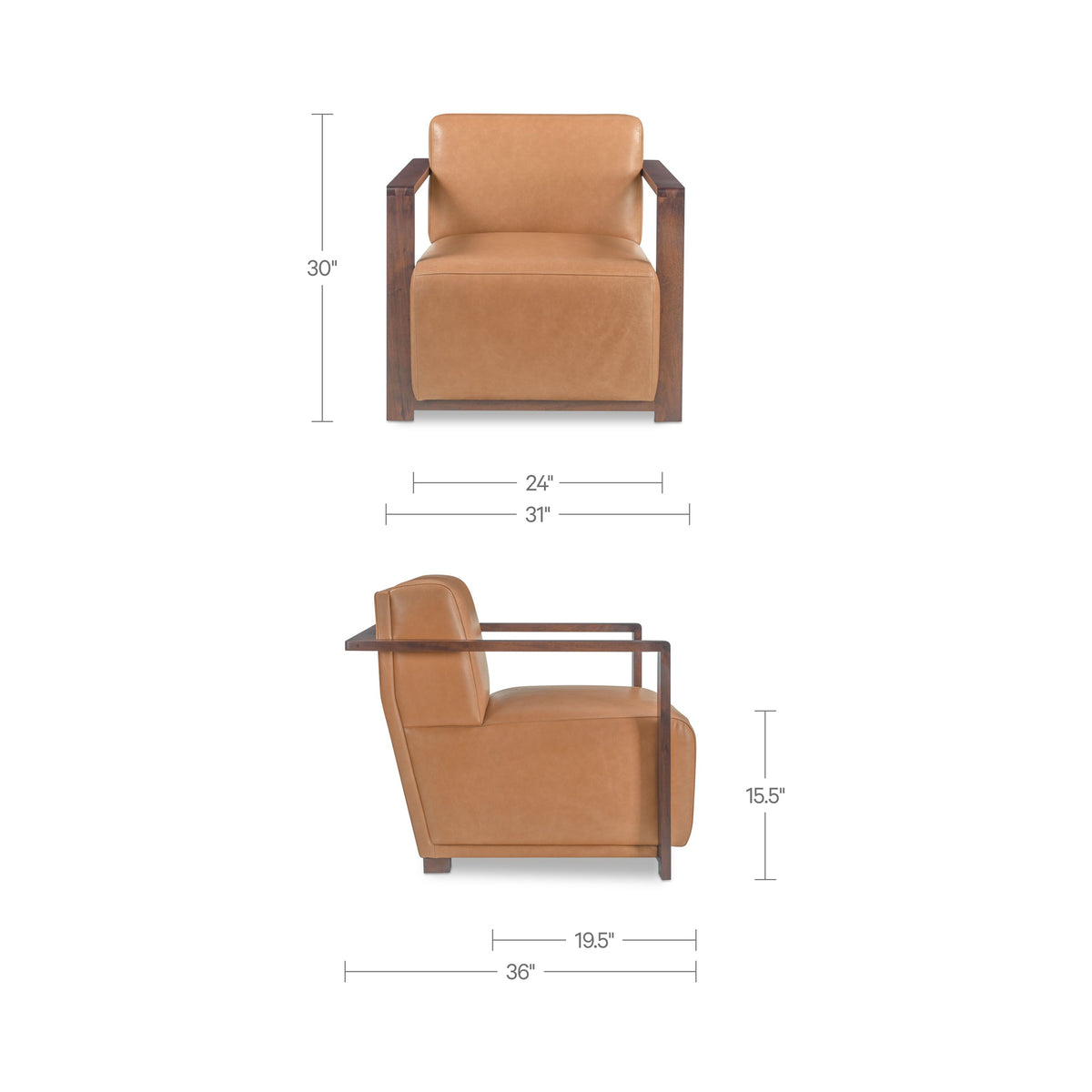 Barnes Tan Accent Chair - Ornate Home