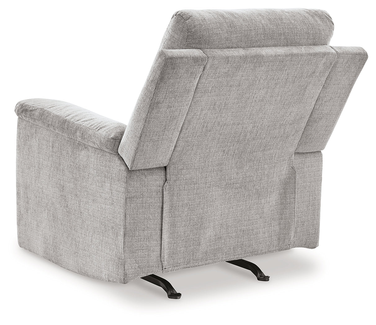 Barnsana Ash Micro Chenille Power Recliner - Ornate Home