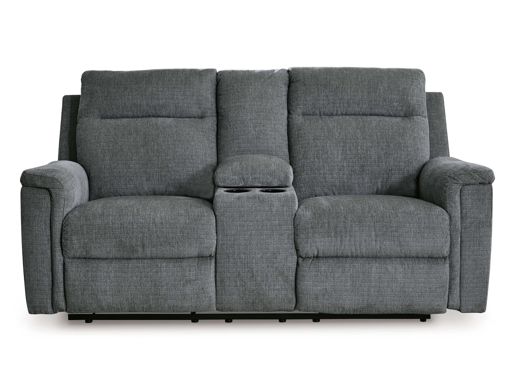 Barnsana Gravel Micro Chenille Power Reclining Living Room Set / 3pc - Ornate Home