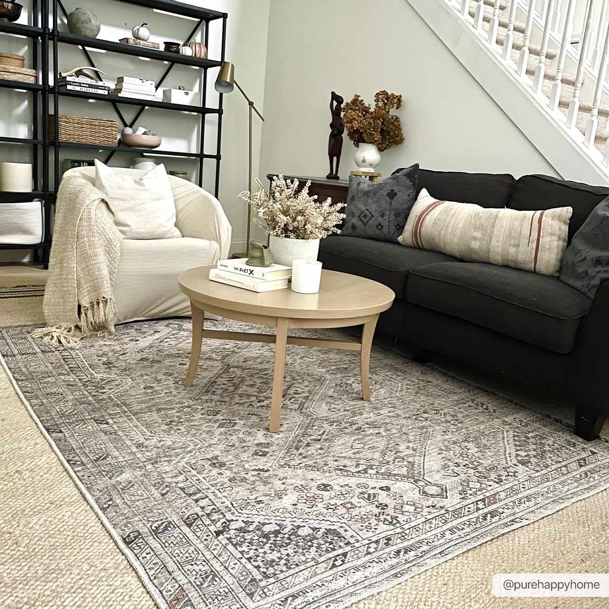 Barny Beige Washable Area Rug - Ornate Home