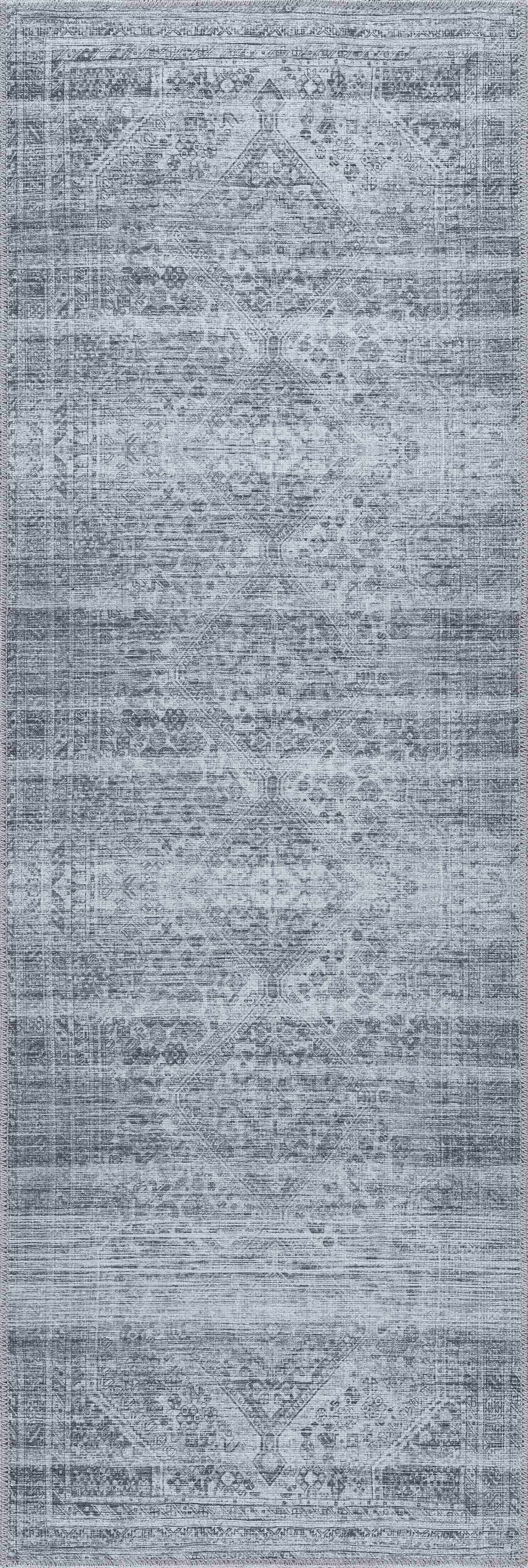 Barny Gray Blue Washable Rug - Clearance - Ornate Home