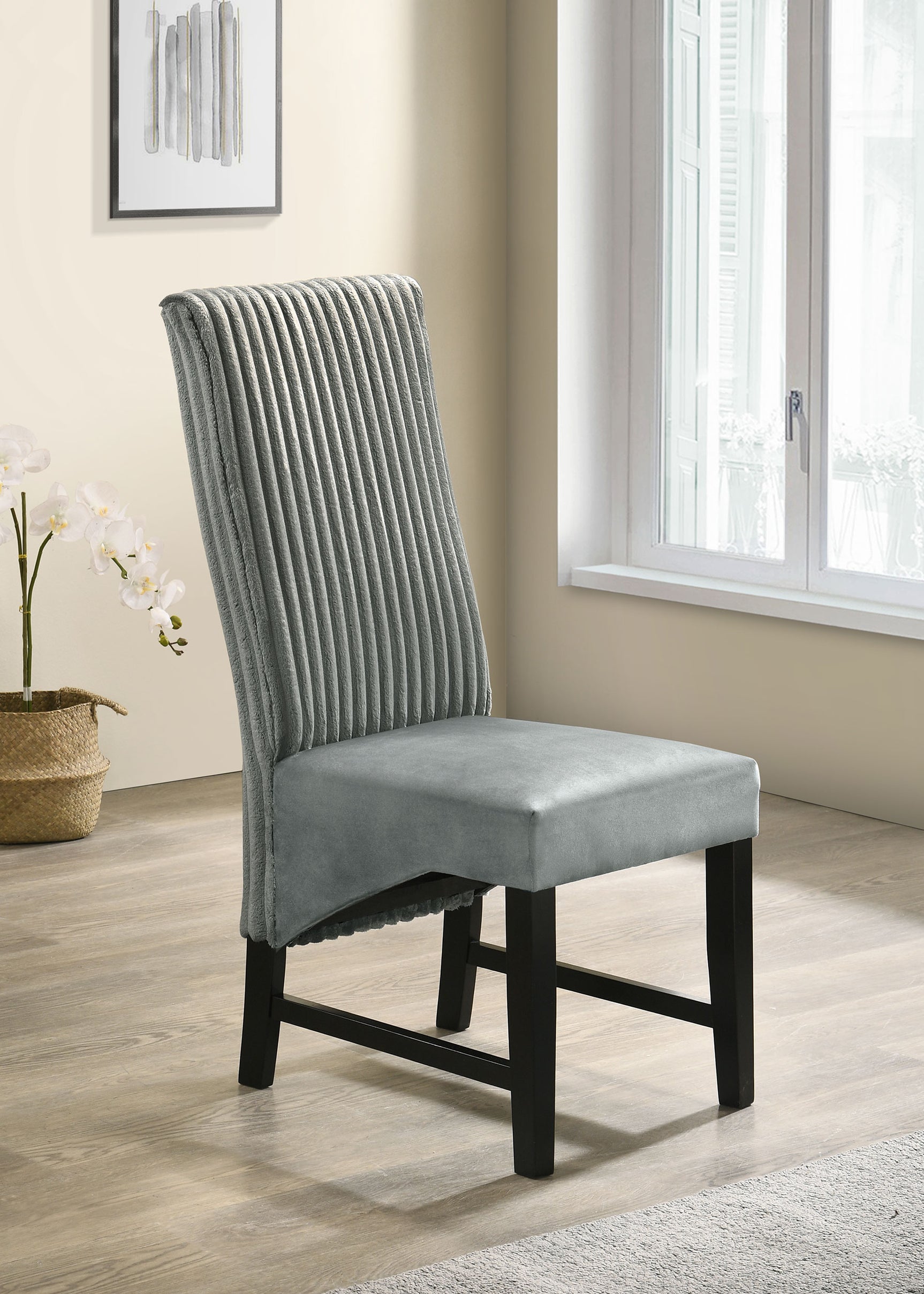 Barrand Grey Side Chair (Set of 2) - Ornate Home