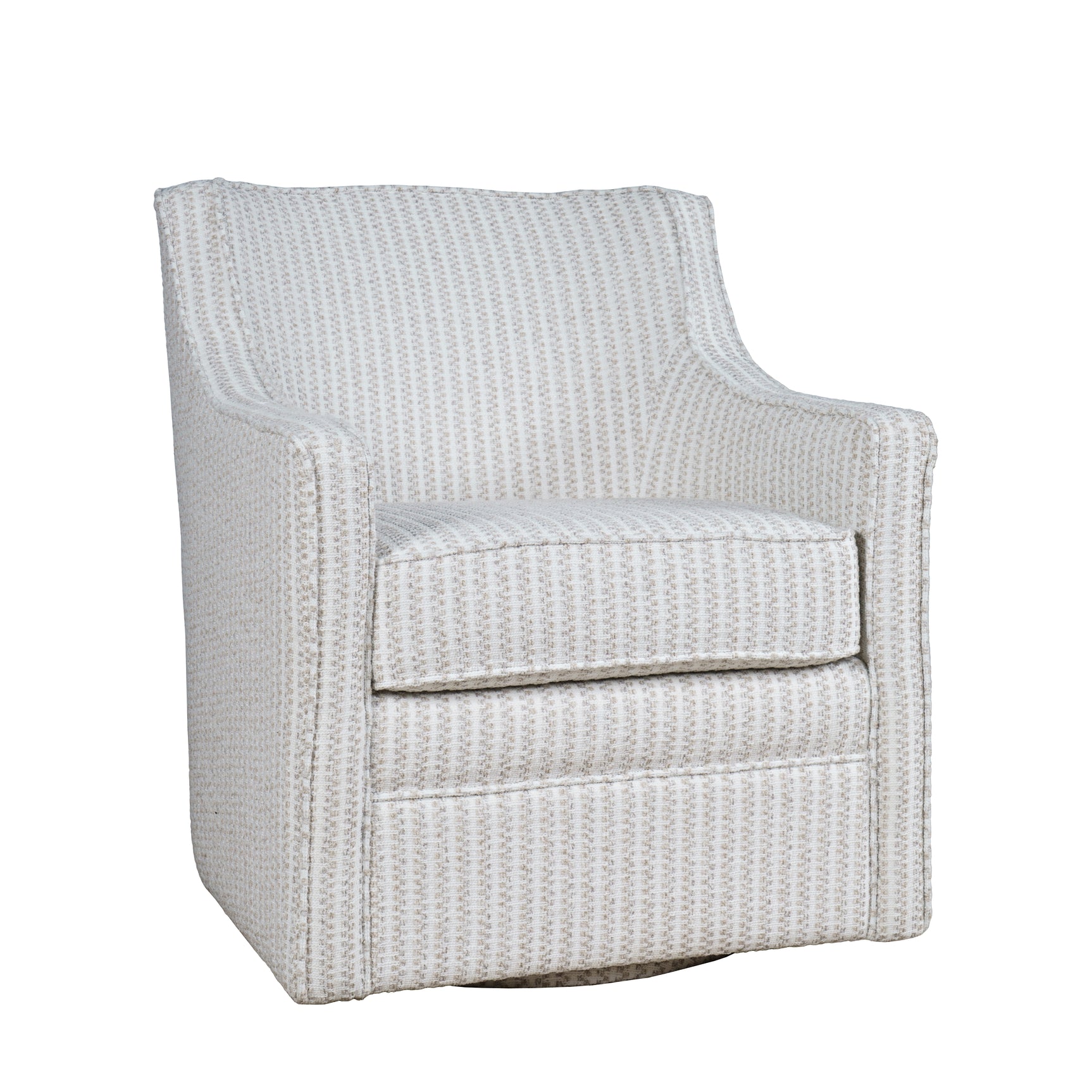 Barrett Grey Swivel Accent Chair - Ornate Home
