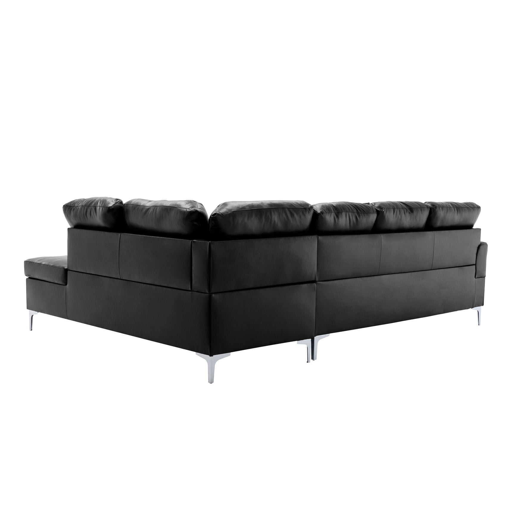 Barrington Black 2-Piece Sectional Right Chaise - Ornate Home