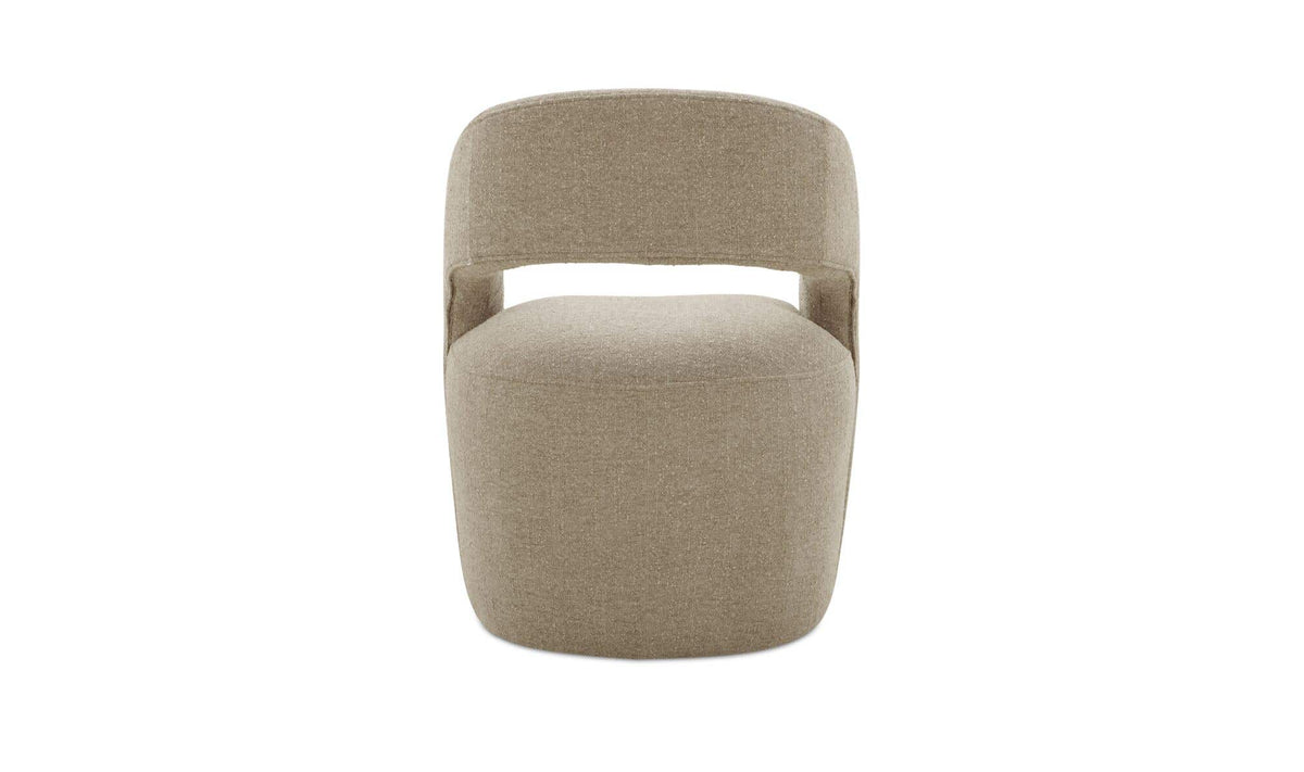 Barrow Jute Rolling Dining Chair - Ornate Home