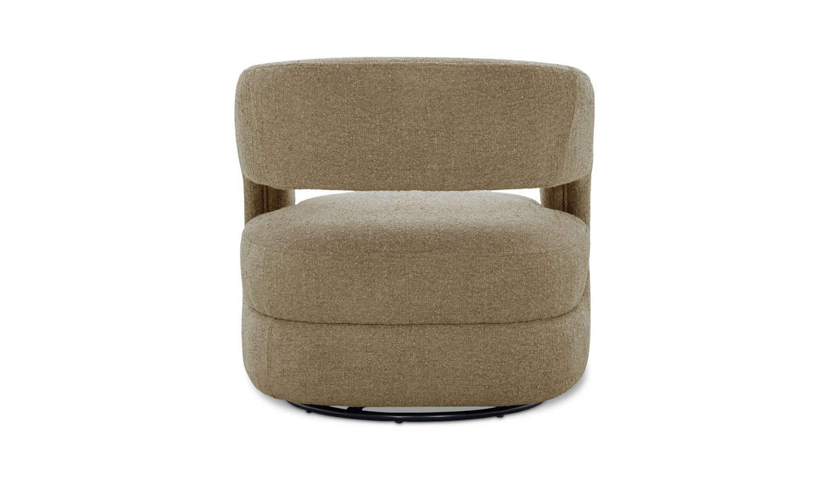 Barrow Jute Swivel Accent Chair - Ornate Home