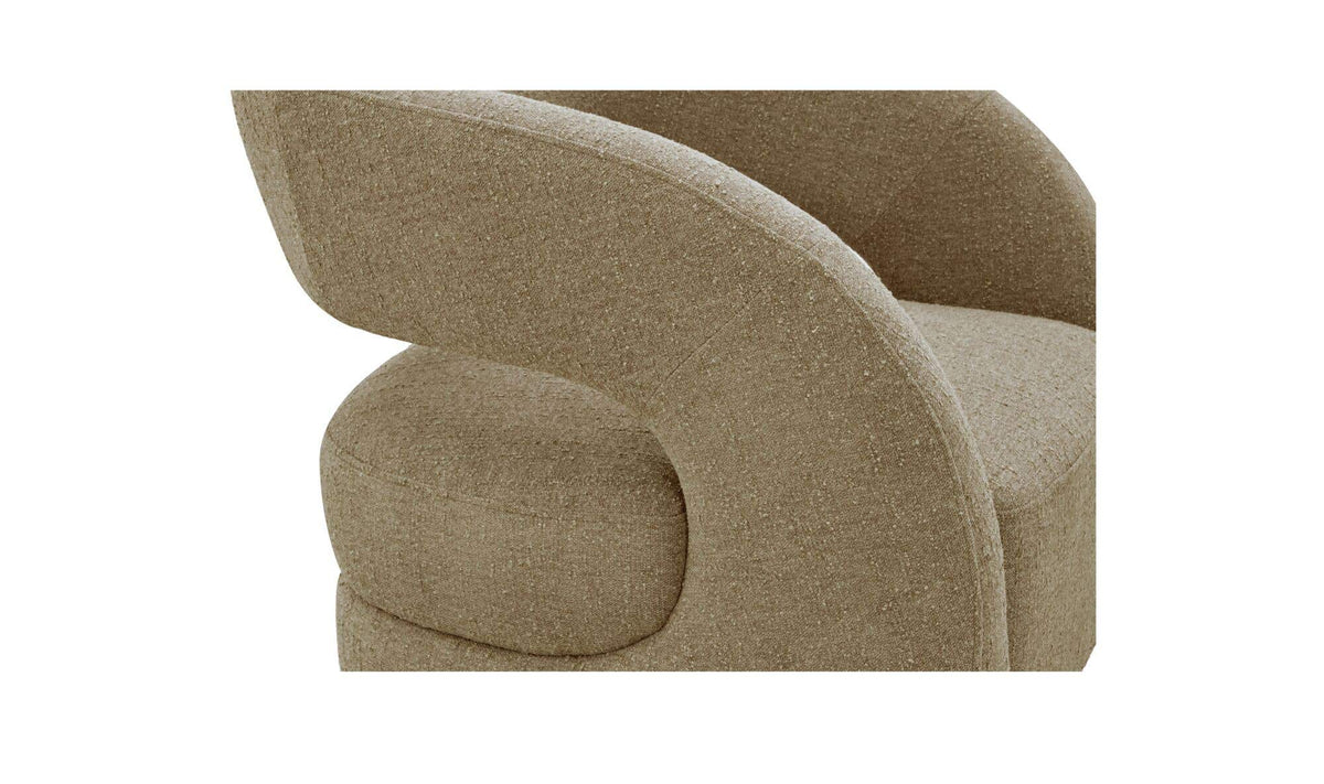 Barrow Jute Swivel Accent Chair - Ornate Home
