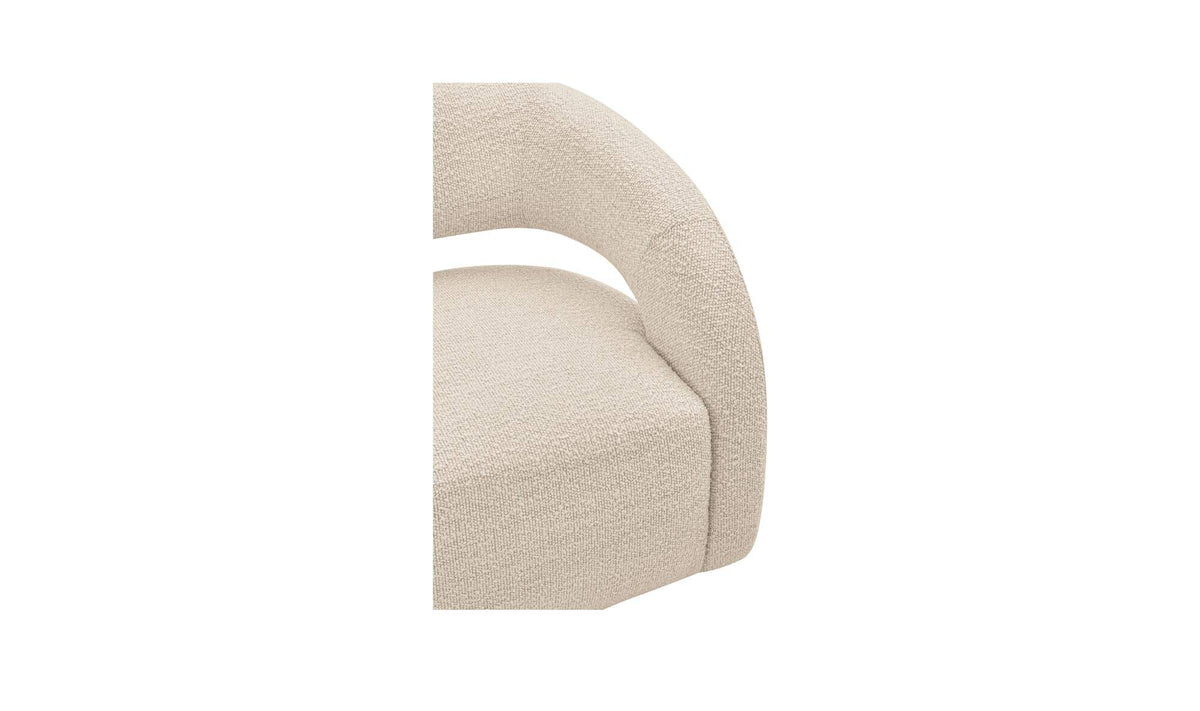 Barrow White Mist Swivel Accent Chair - Ornate Home