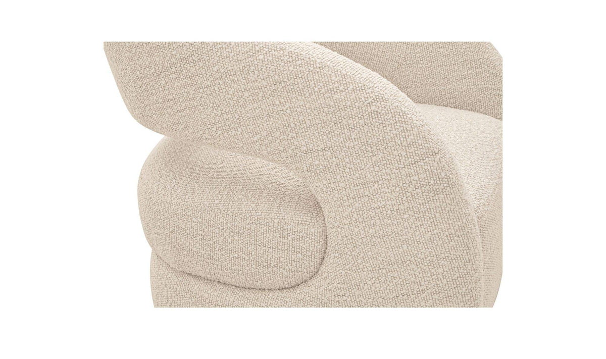 Barrow White Mist Swivel Accent Chair - Ornate Home