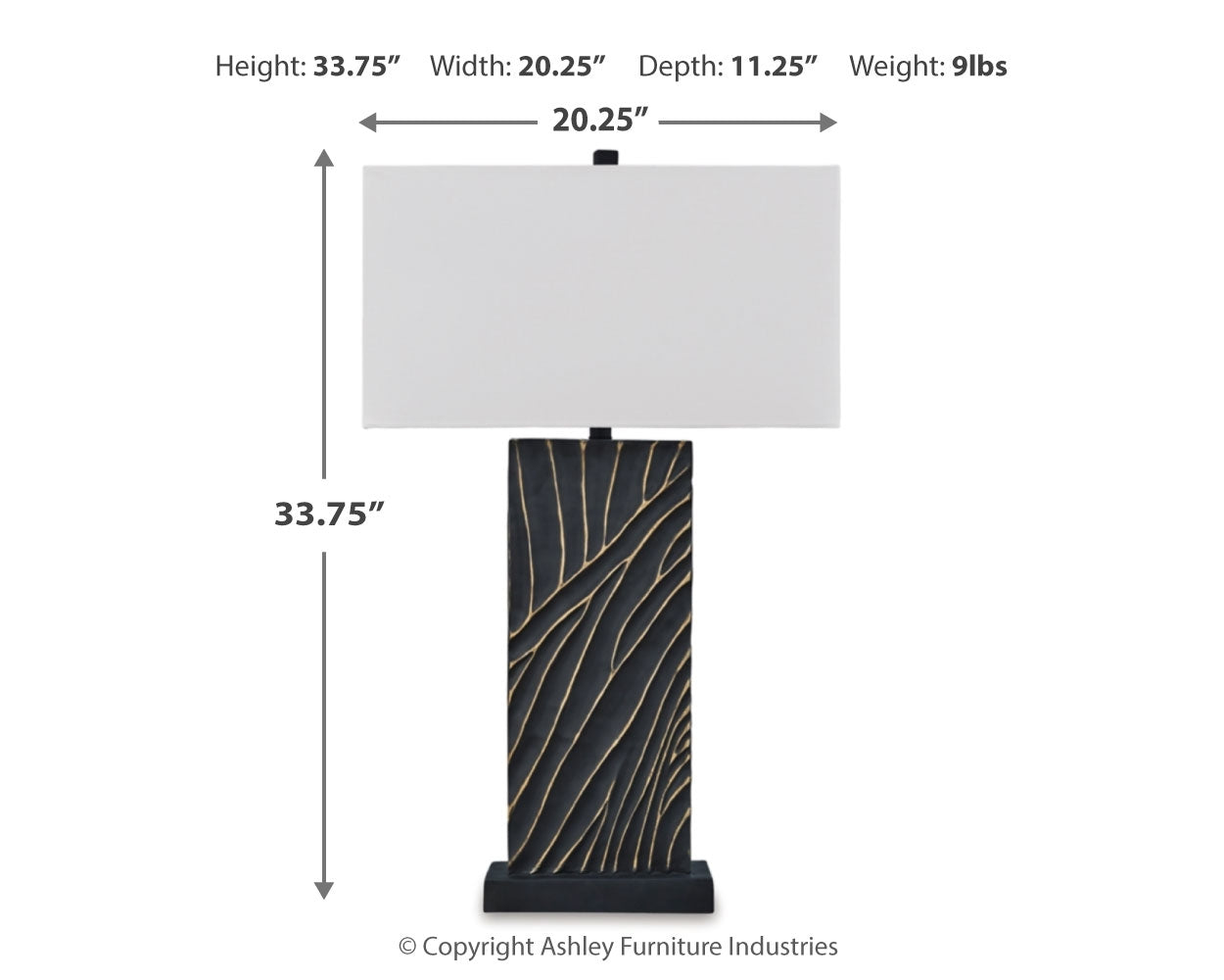 Bartlen Black/Gold 2-Piece Lamp Set (Online Special Price) - Ornate Home