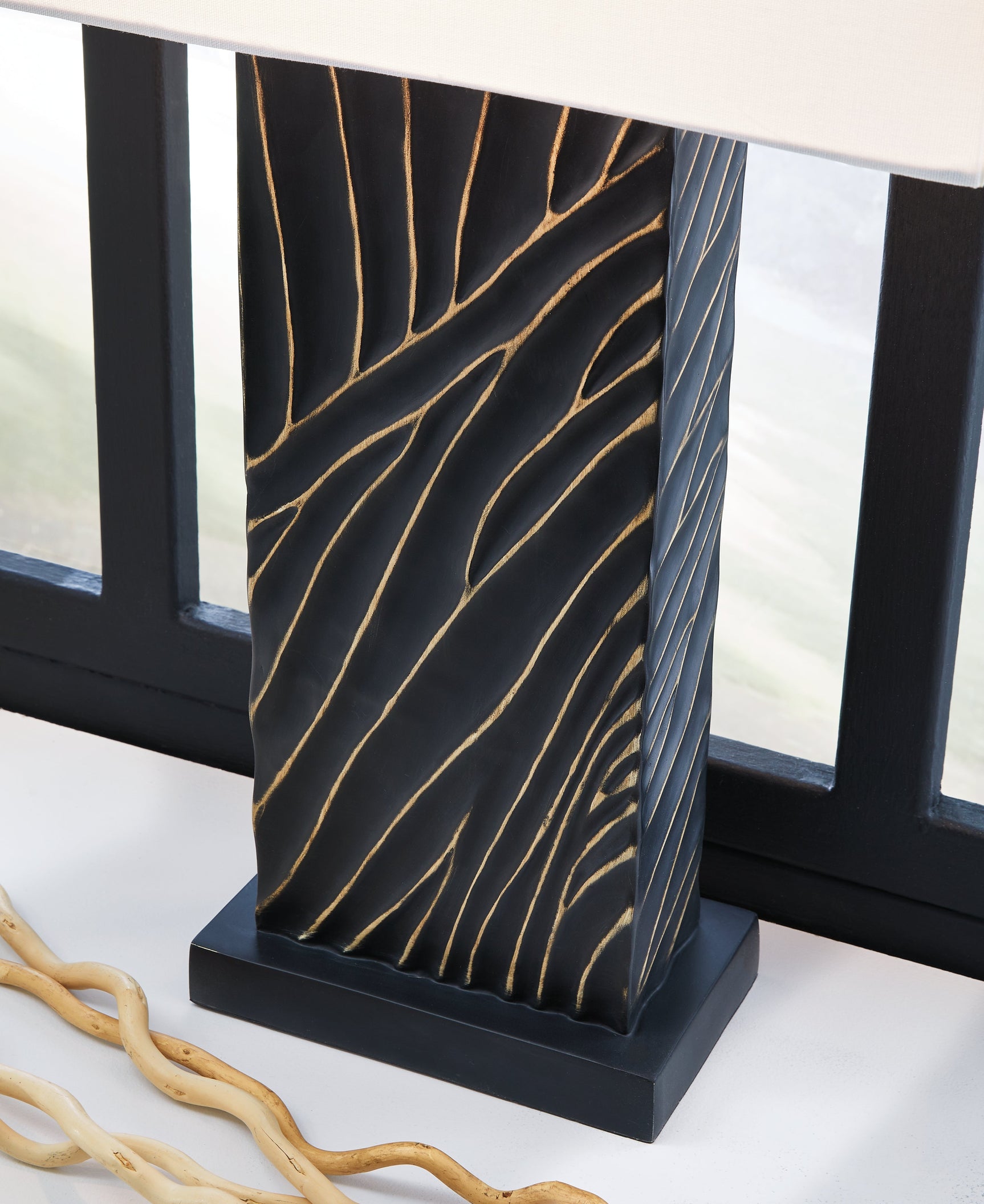 Bartlen Black/Gold 2-Piece Lamp Set (Online Special Price) - Ornate Home