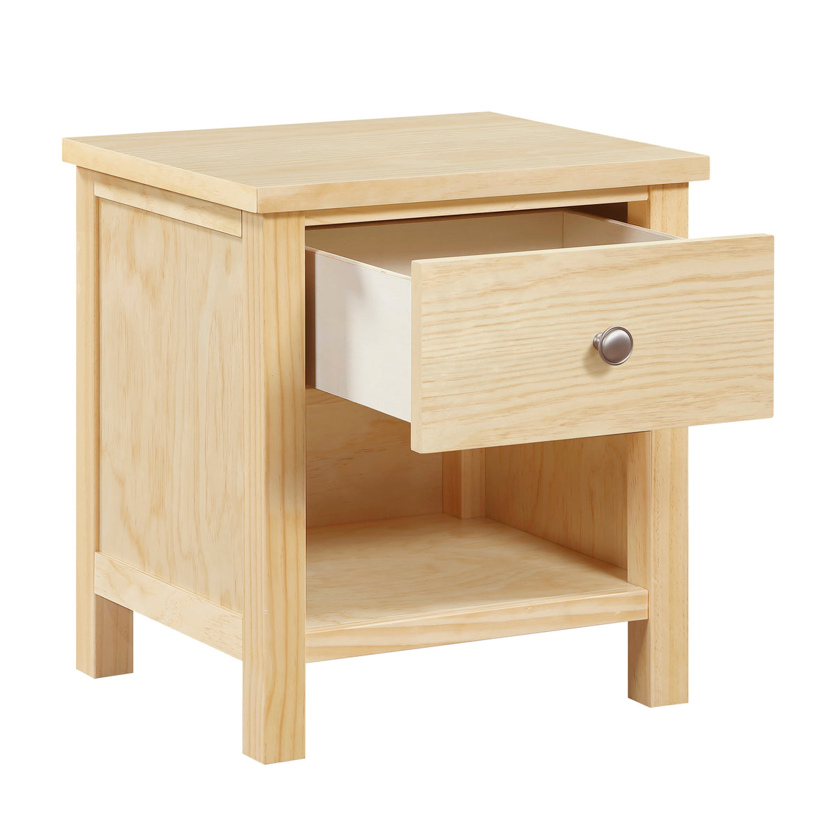 Bartly Brown 1-Drawer Nightstand - Ornate Home