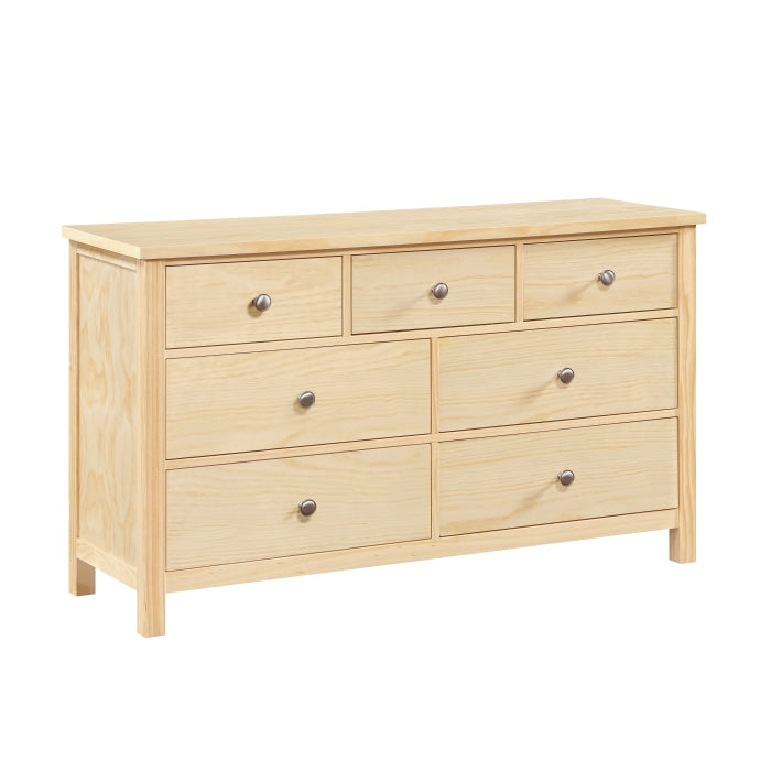 Bartly Brown 7-Drawer Dresser - Ornate Home