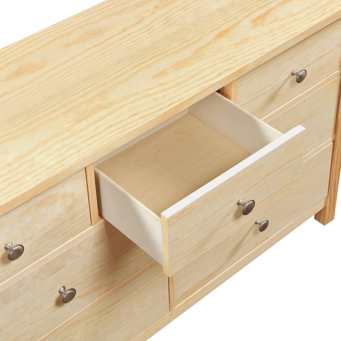 Bartly Brown 7-Drawer Dresser - Ornate Home