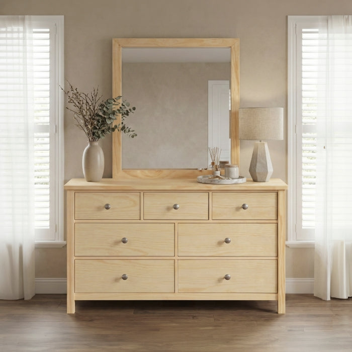 Bartly Brown Mirror Wide - Ornate Home