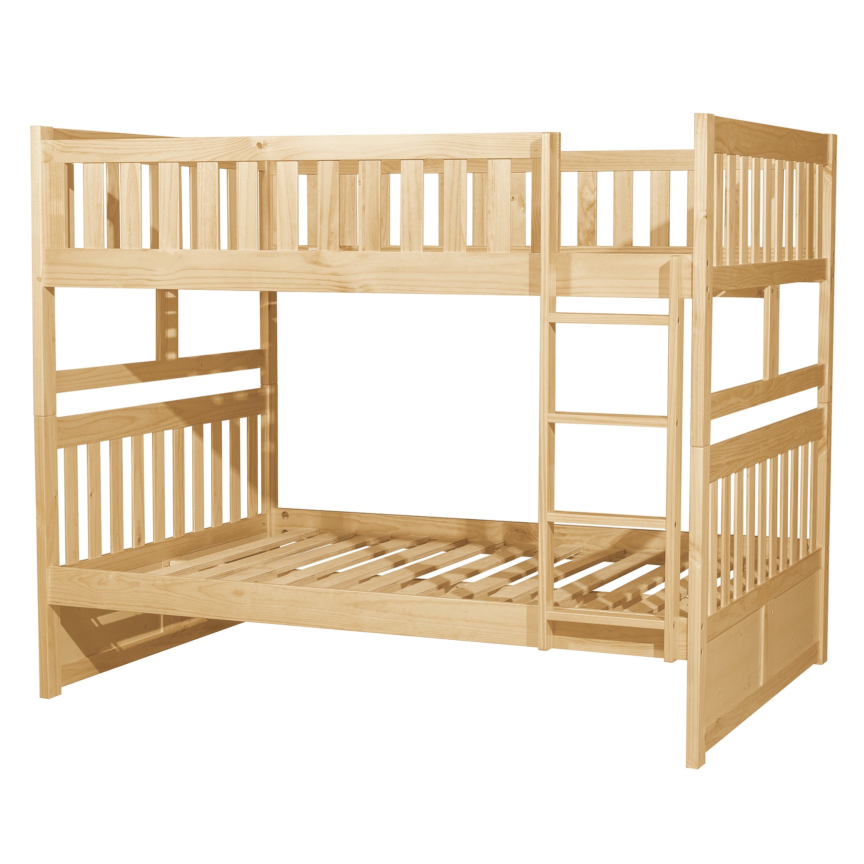 Bartly Natural Pine Full / Full Bunk BED - Ornate Home