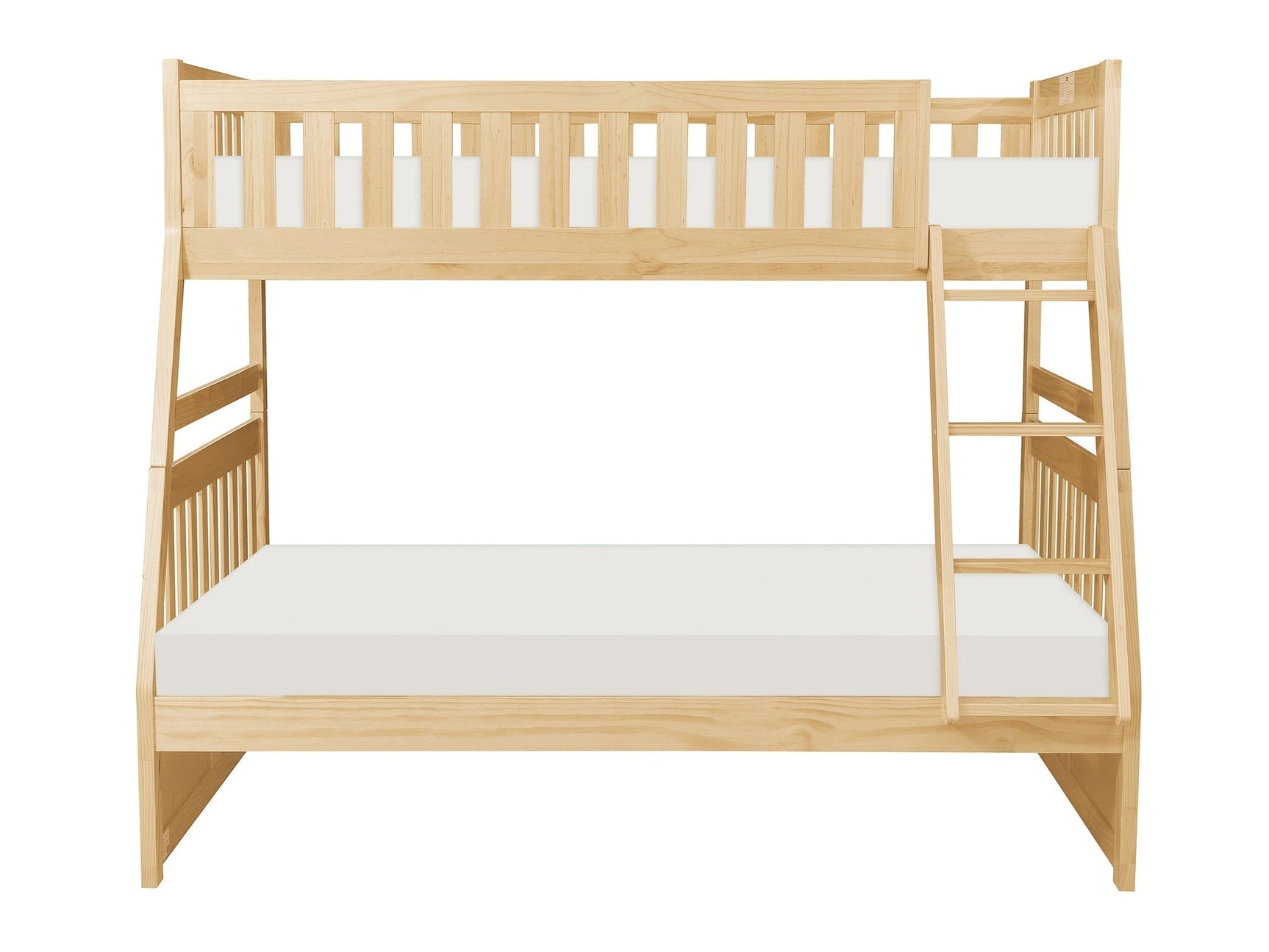 Bartly Natural Pine Twin/Full Bunk Bed - Ornate Home