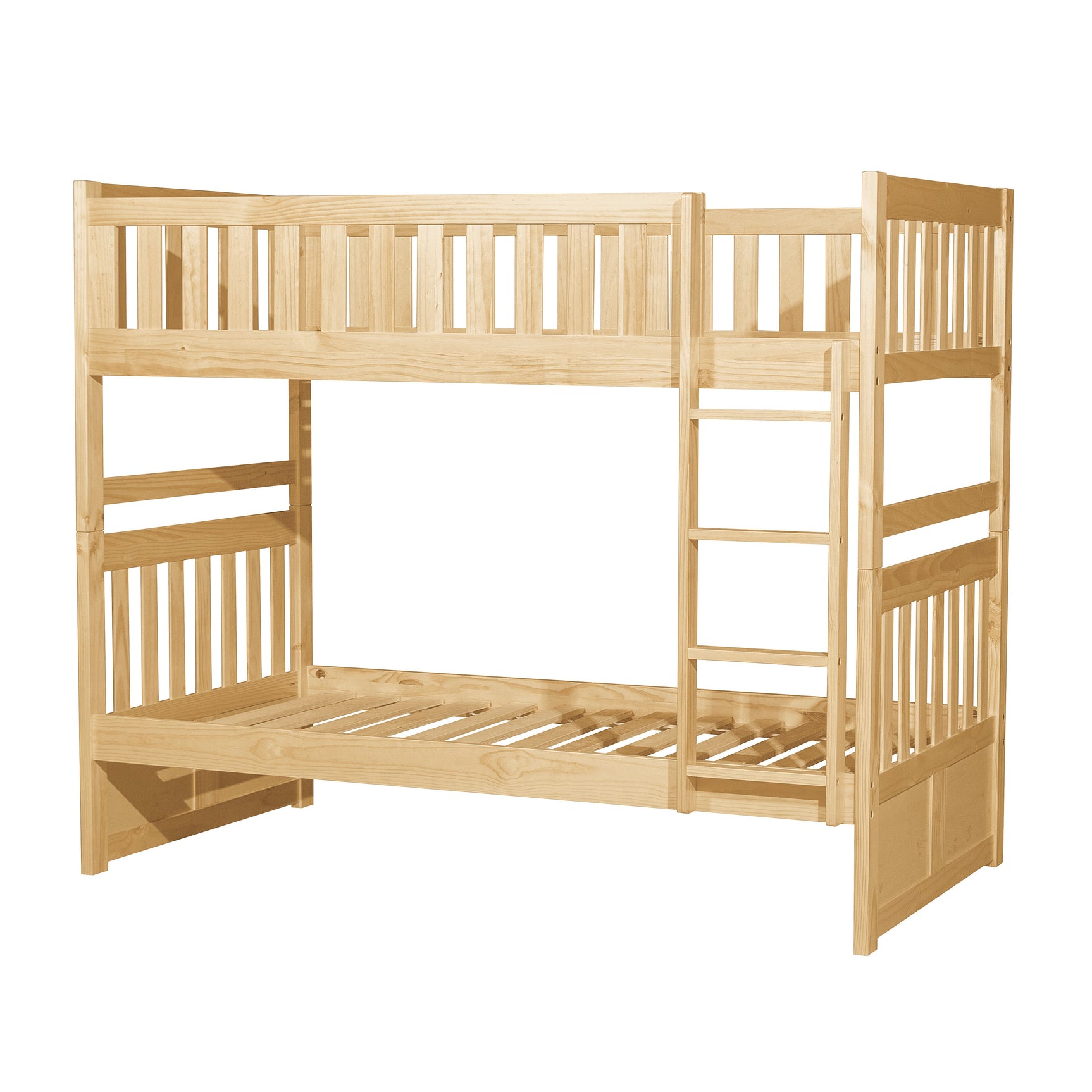 Bartly Natural Pine Twin/Twin Bunk Bed - Ornate Home