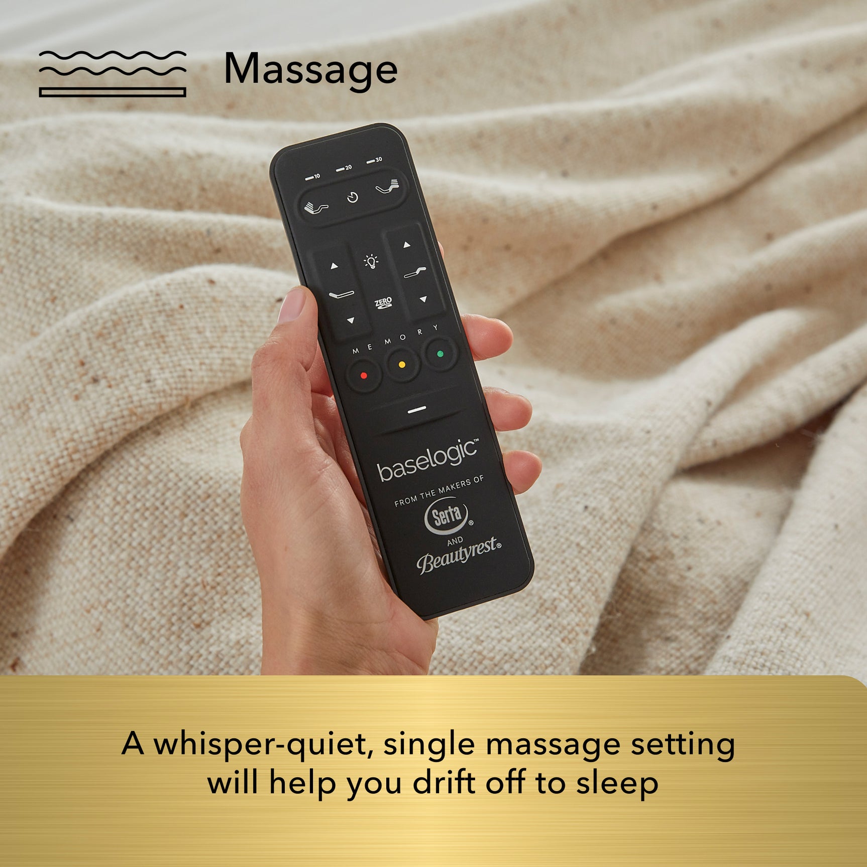 Baselogic Gold Gray King Adjustable Base - Ornate Home