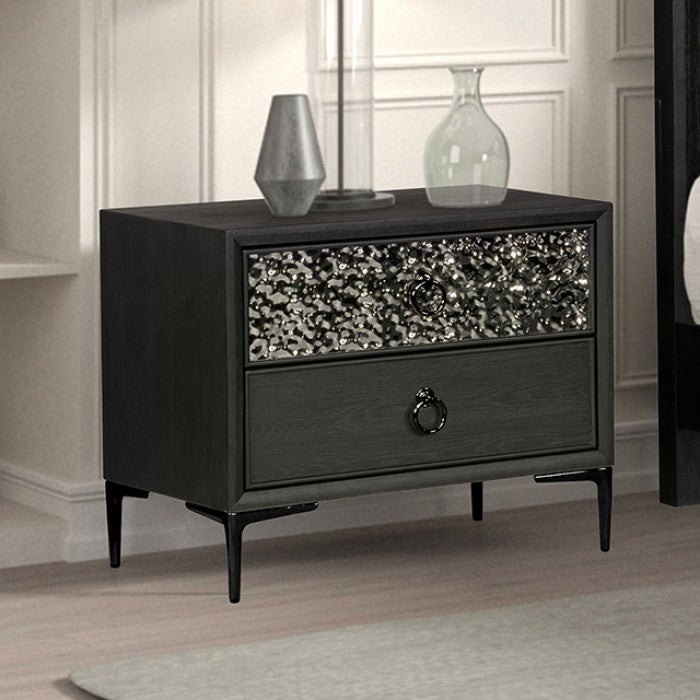 Bashford Espresso Nightstand - Ornate Home