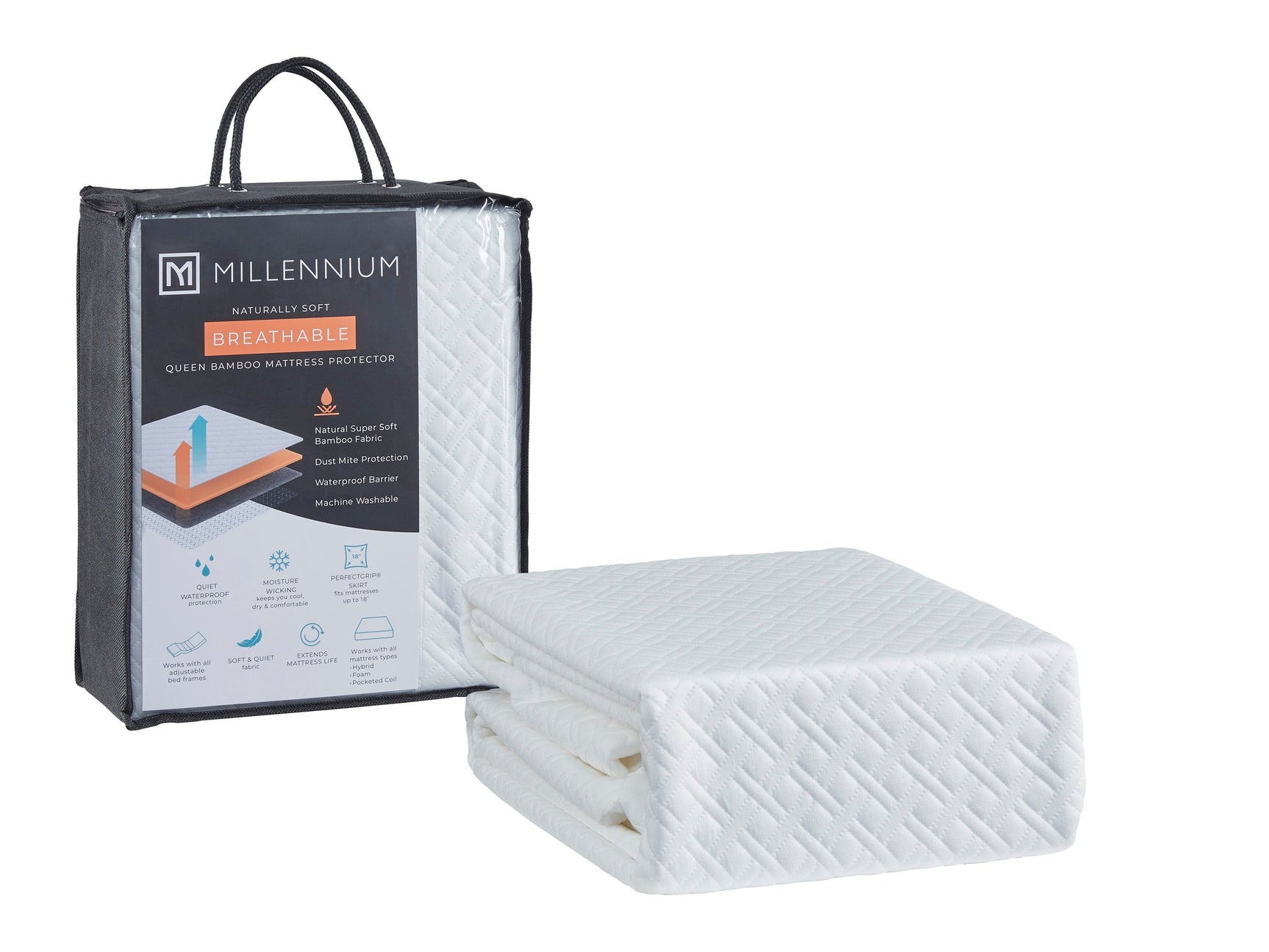 Basic Protector White Twin Mattress Protector - Ornate Home