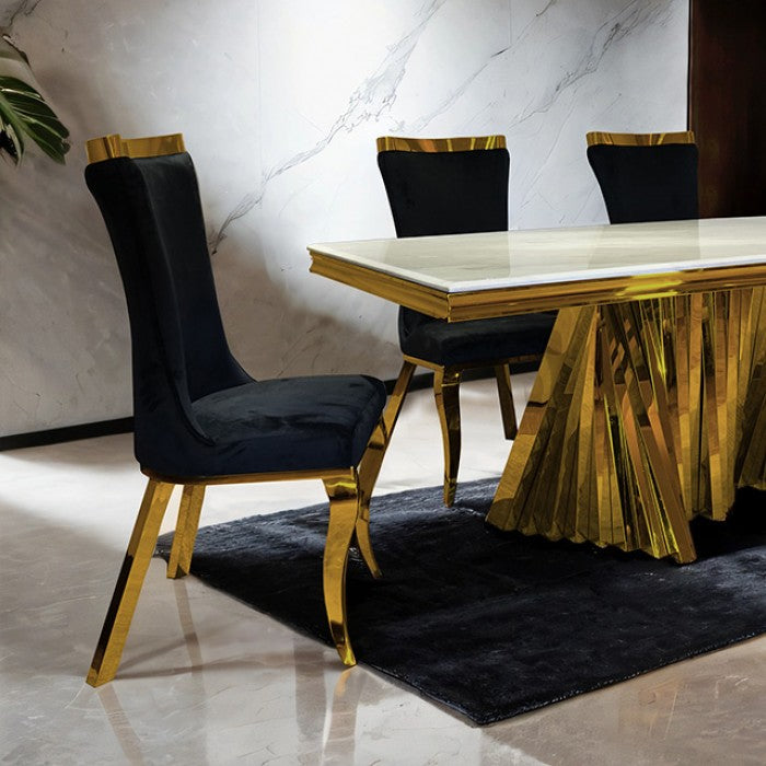 Basilicata Gold Dining Table - Ornate Home