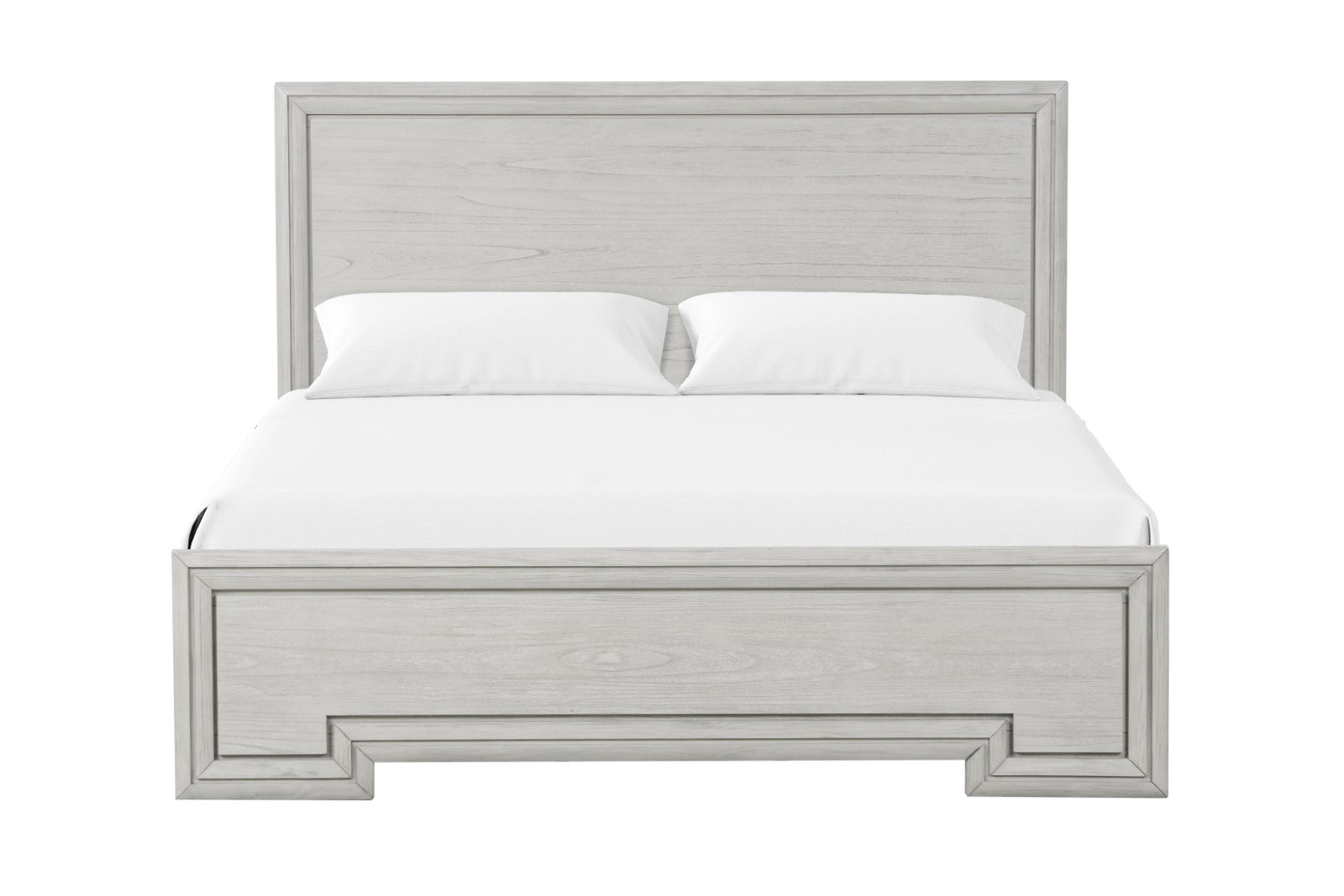 Basilone White Eastern King Bed - Ornate Home