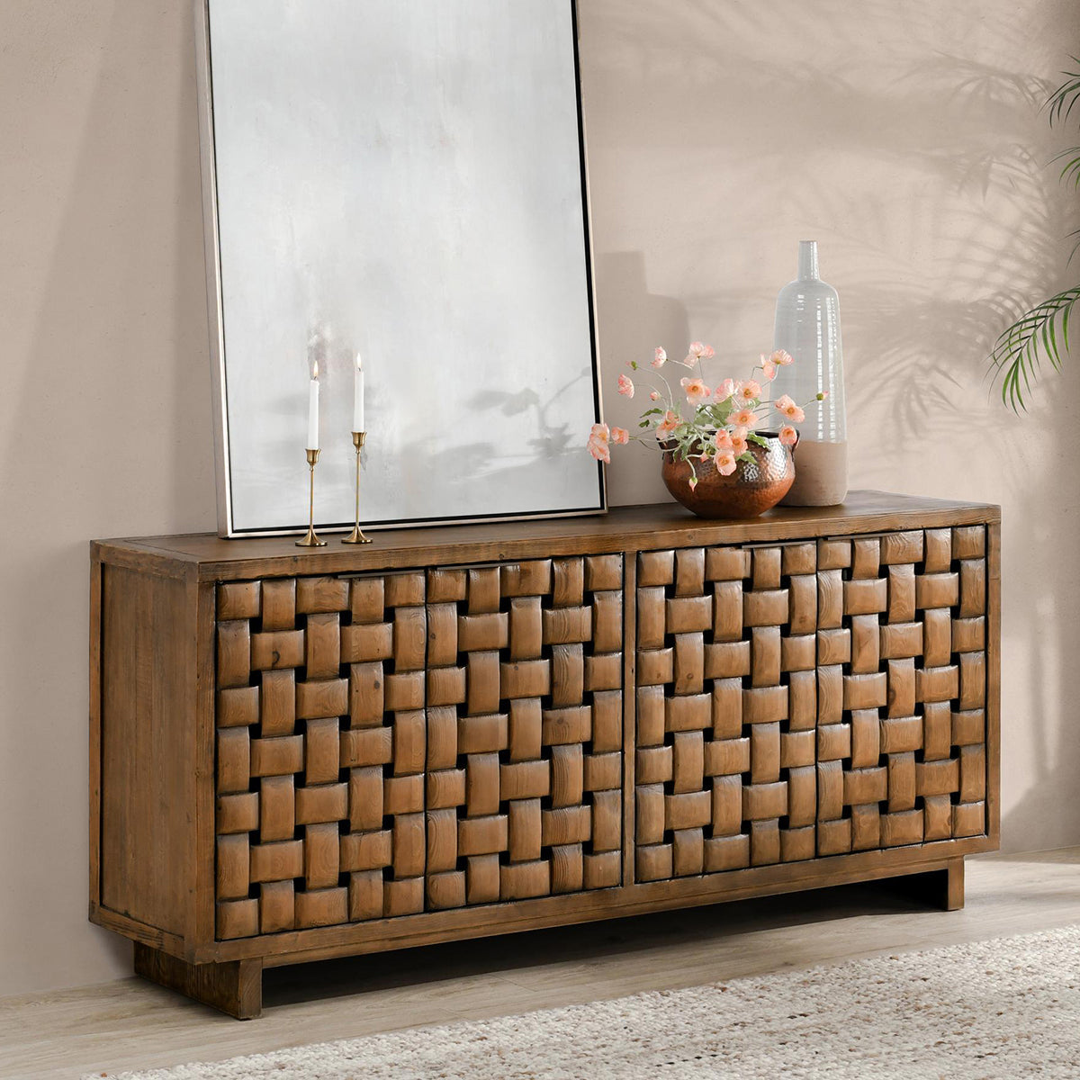 Bast Mission Brown Cabinet - Ornate Home