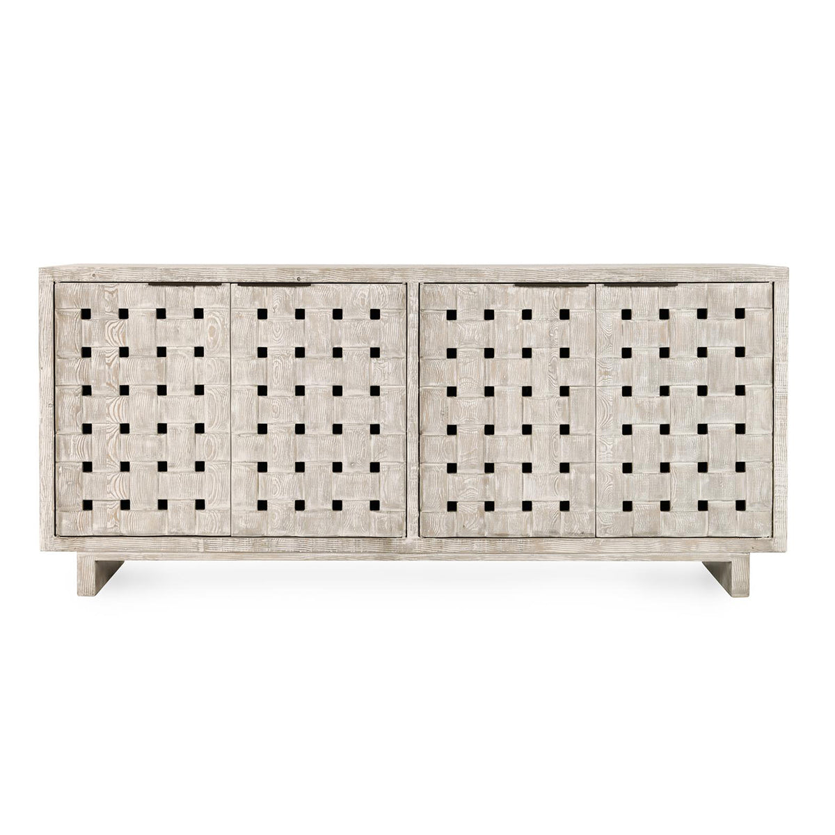 Bast Timeworn Cream Cabinet - Ornate Home