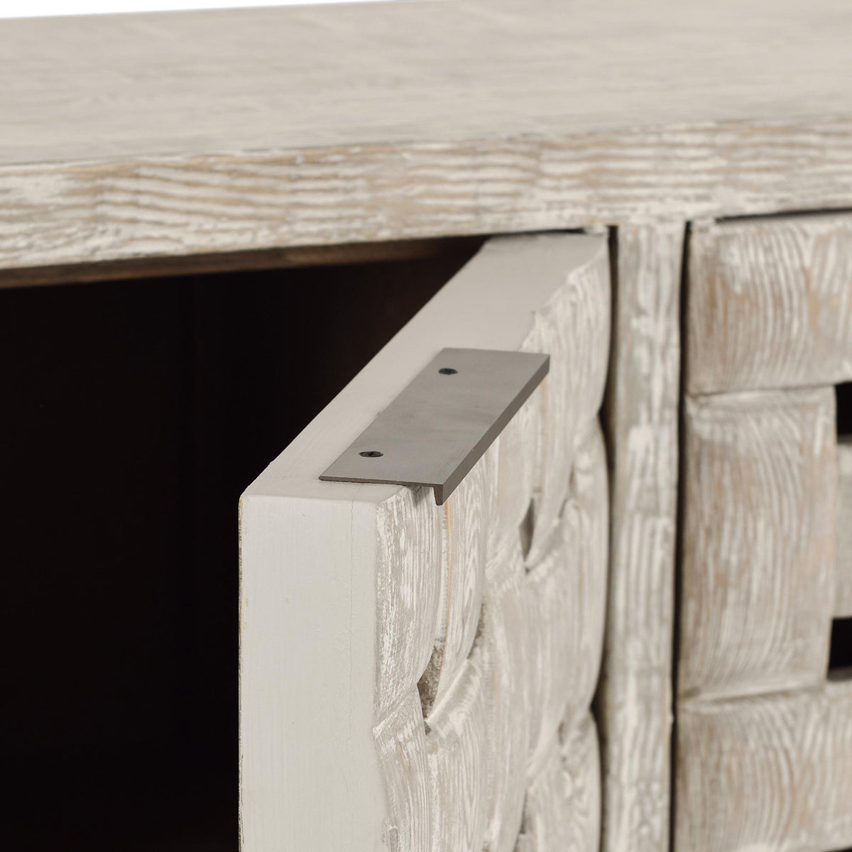 Bast Timeworn Cream Cabinet - Ornate Home