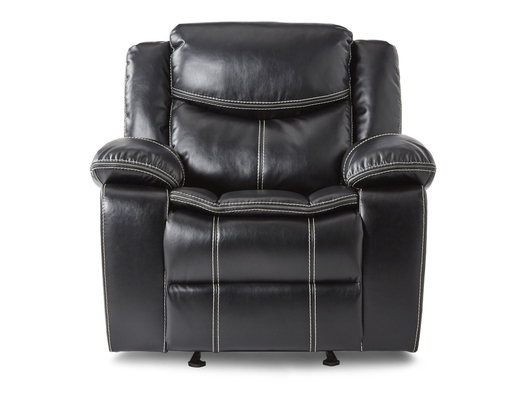 Bastrop Black Glider Reclining Chair - Ornate Home