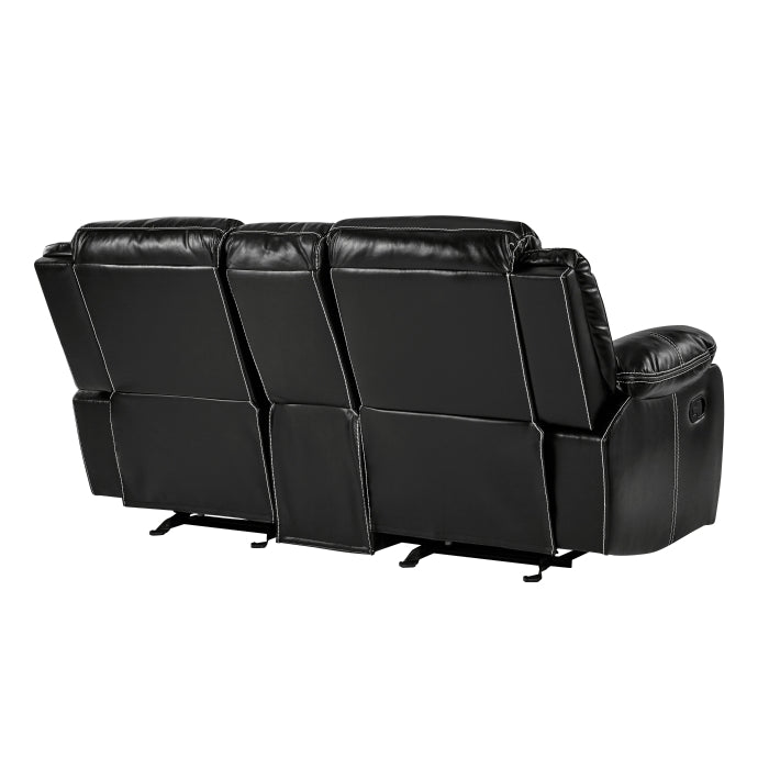 Bastrop Black Reclining Loveseat - Ornate Home