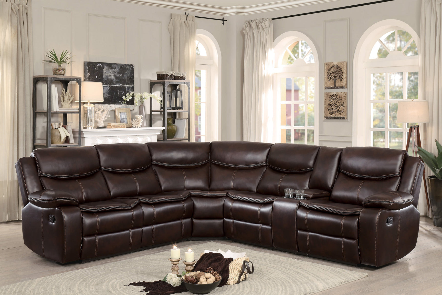 Bastrop Brown 3-Piece Sectional - Ornate Home