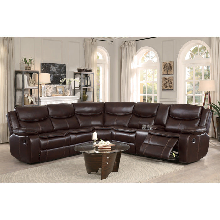 Bastrop Brown 3-Piece Sectional - Ornate Home