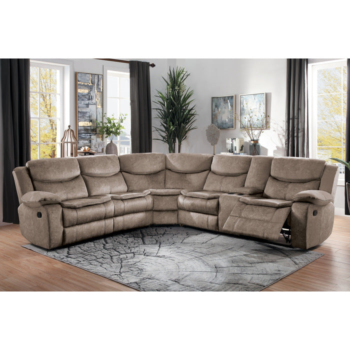 Bastrop Brown 3-Piece Sectional - Ornate Home