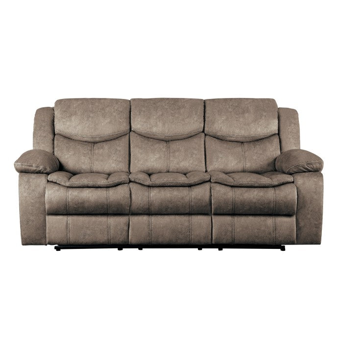 Bastrop Brown Double Reclining Sofa - Ornate Home